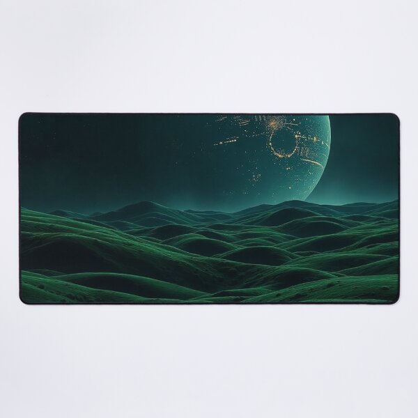 Item preview, Dark Sci Fi Alien Planet Landscape Digital Art designed and sold by IntelliMindDesigns.
