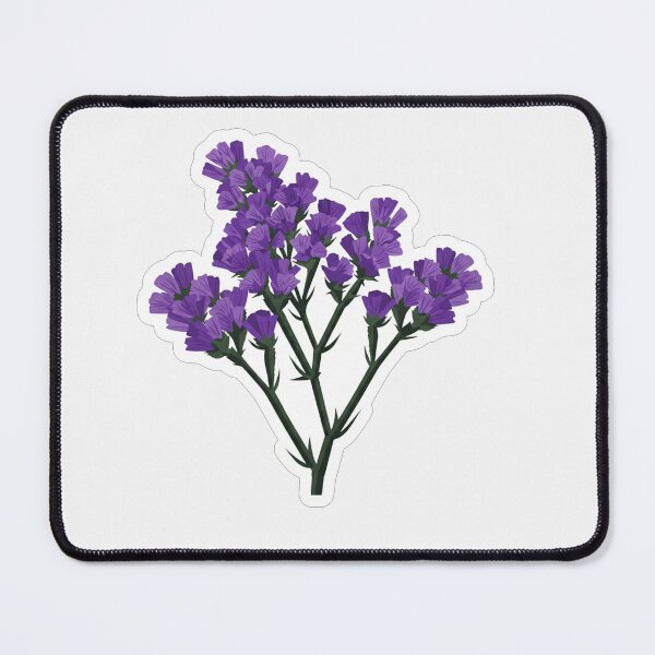 Item preview, Purple Statice Flower Botanical Illustration designed and sold by Owcomm.