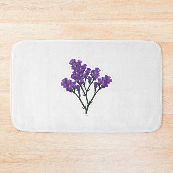 Item preview, Purple Statice Flower Botanical Illustration designed and sold by Owcomm.