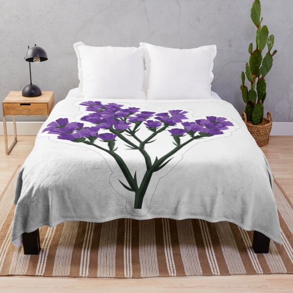 Item preview, Purple Statice Flower Botanical Illustration designed and sold by Owcomm.