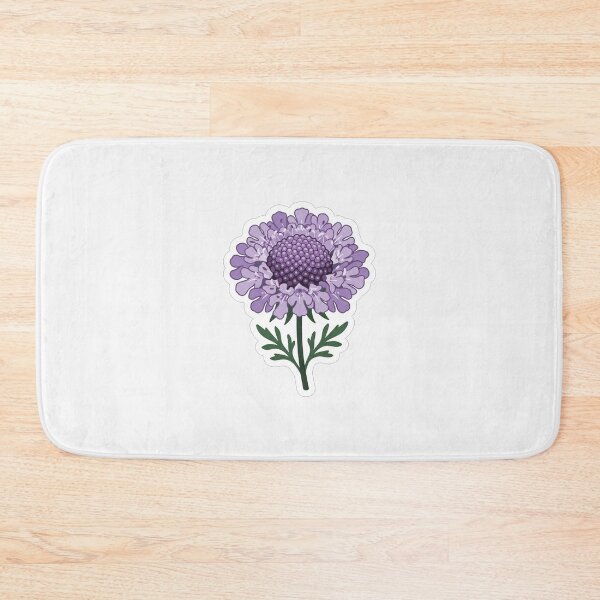 Item preview, Beautiful Purple Scabiosa Flower Botanical Illustration designed and sold by Owcomm.