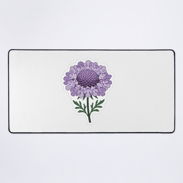 Item preview, Beautiful Purple Scabiosa Flower Botanical Illustration designed and sold by Owcomm.
