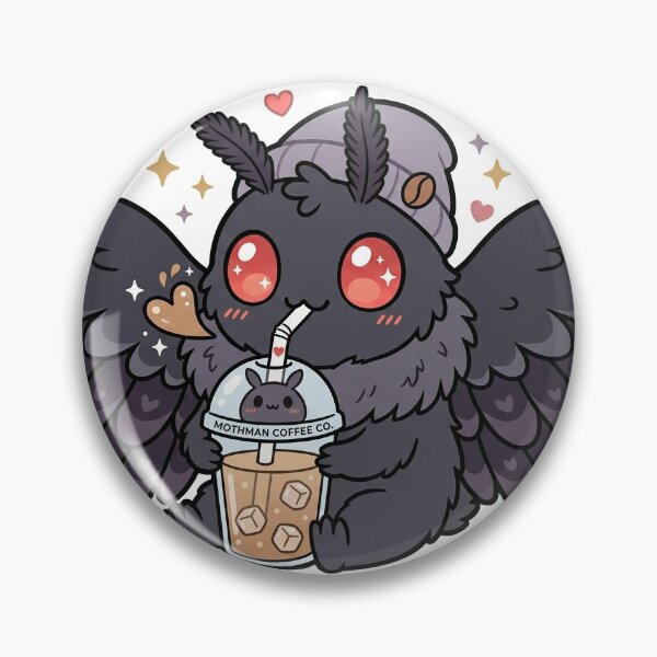 Item preview, Cute Mothman Drinking Iced Coffee designed and sold by BigBarts11.