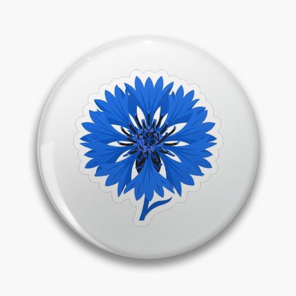 Item preview, Vibrant Blue Cornflower Floral Botanical Illustration designed and sold by Owcomm.