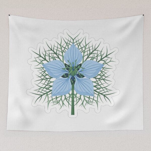 Item preview, Delicate Blue Flower Botanical Illustration designed and sold by Owcomm.