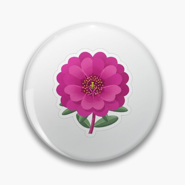 Item preview, Vibrant Magenta Zinnia Flower Illustration designed and sold by Owcomm.