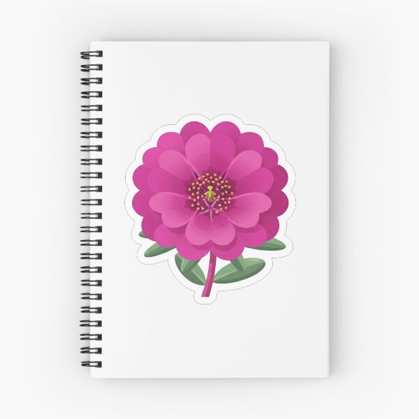 Item preview, Vibrant Magenta Zinnia Flower Illustration designed and sold by Owcomm.