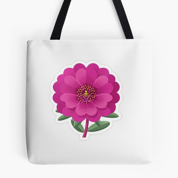 Item preview, Vibrant Magenta Zinnia Flower Illustration designed and sold by Owcomm.