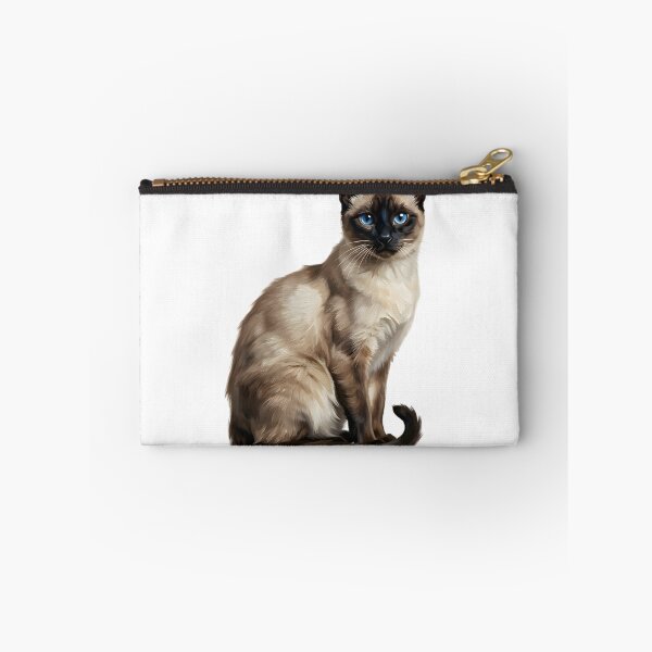 Item preview, Elegant Siamese Cat Blue Eyes Transparent Oil Painting designed and sold by AeroCodeDesigns.