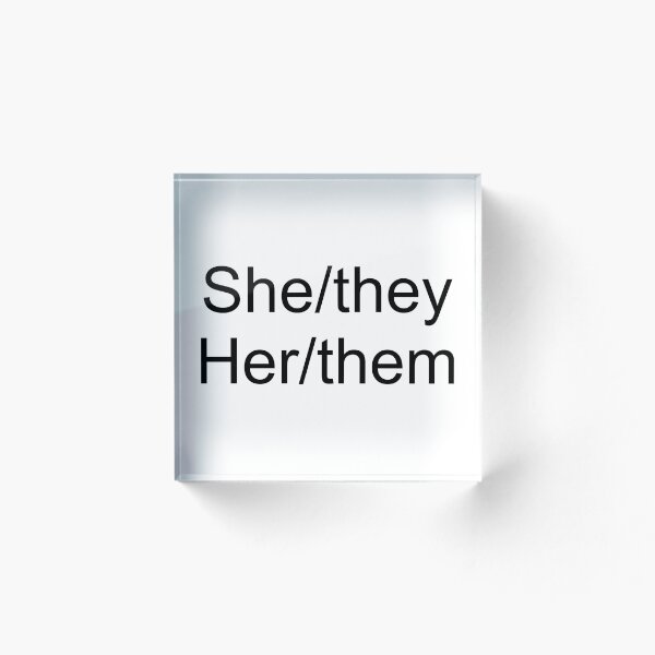 Item preview, Pronouns - She/they designed and sold by AYTFA.