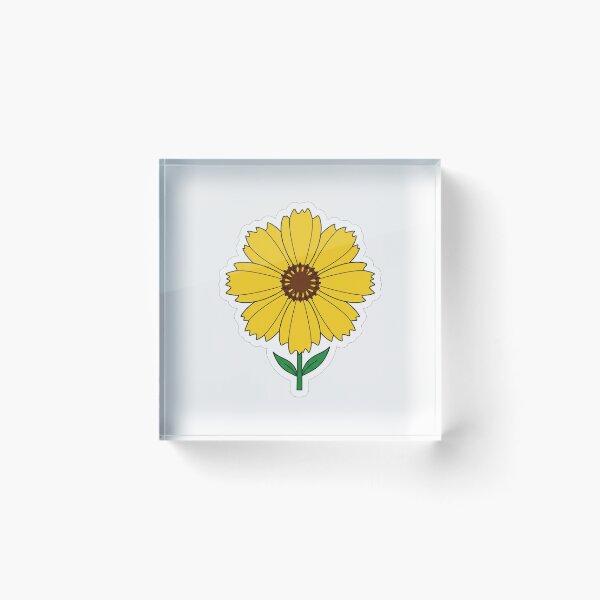 Item preview, Bright Yellow Summer Sunflower Blossom Illustration designed and sold by Owcomm.