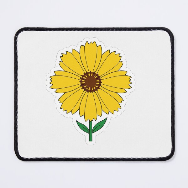 Item preview, Bright Yellow Summer Sunflower Blossom Illustration designed and sold by Owcomm.