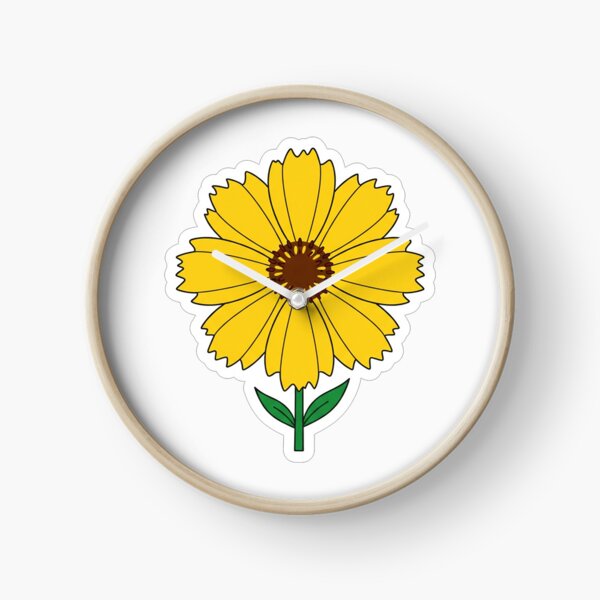 Item preview, Bright Yellow Summer Sunflower Blossom Illustration designed and sold by Owcomm.