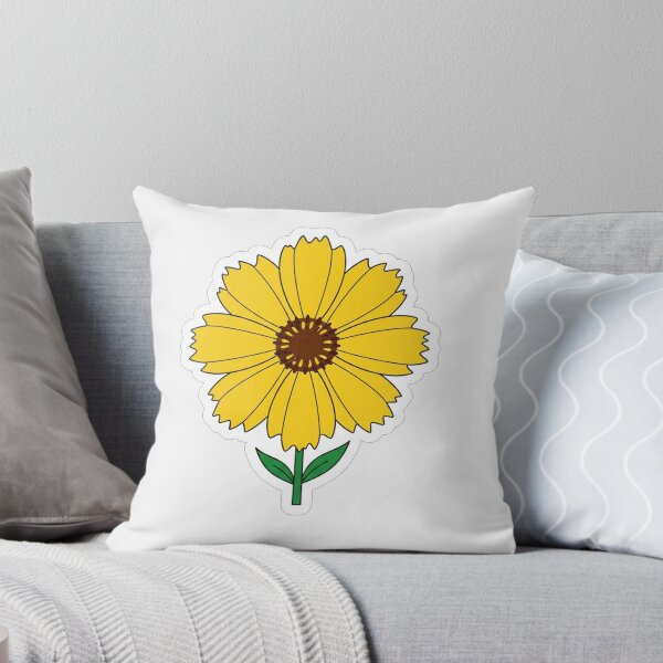Item preview, Bright Yellow Summer Sunflower Blossom Illustration designed and sold by Owcomm.