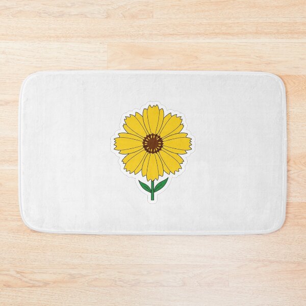 Item preview, Bright Yellow Summer Sunflower Blossom Illustration designed and sold by Owcomm.