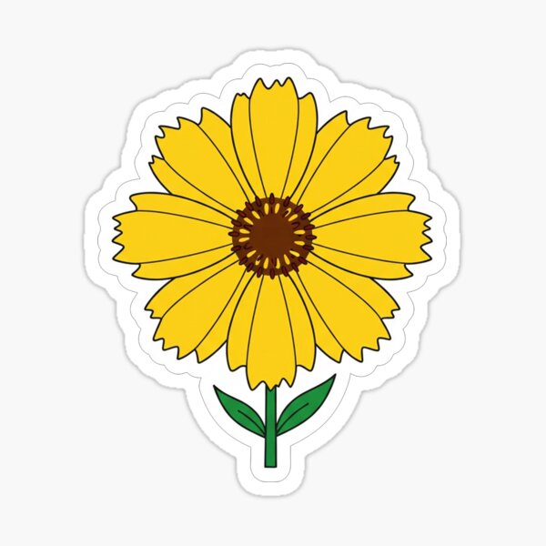 Item preview, Bright Yellow Summer Sunflower Blossom Illustration designed and sold by Owcomm.