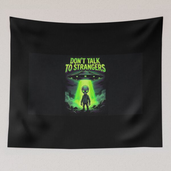 Item preview, Radioactive Neon Green Alien Farmer Sci-Fi Art designed and sold by AeroCodeDesigns.