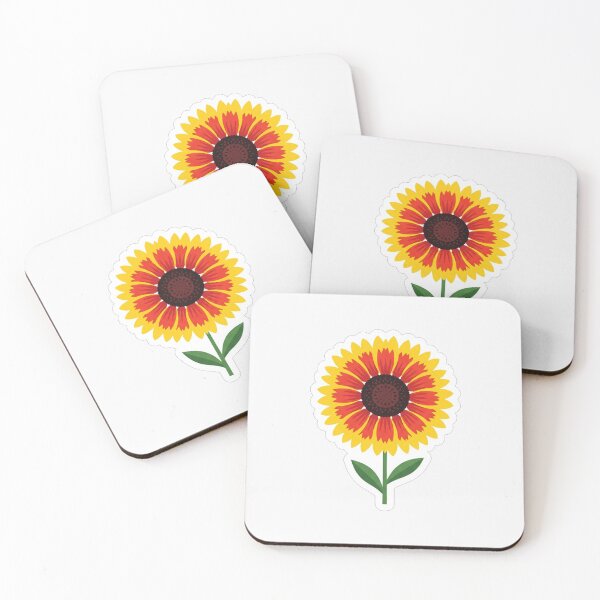 Item preview, Vibrant Yellow and Red Sunflower Illustration designed and sold by Owcomm.