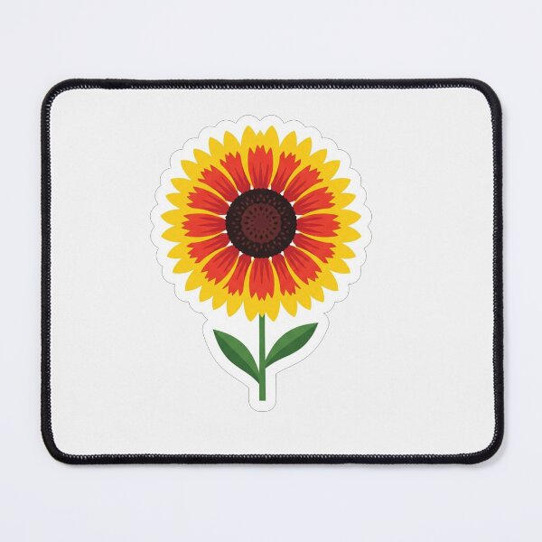 Item preview, Vibrant Yellow and Red Sunflower Illustration designed and sold by Owcomm.