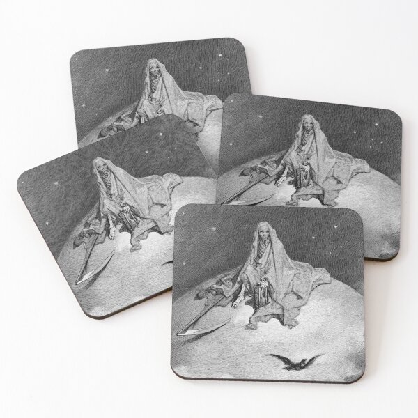 Item preview, Death and the Moon by Gustave Dore, 1883 designed and sold by Exhumed Archives.