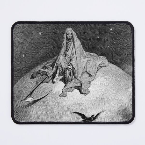 Item preview, Death and the Moon by Gustave Dore, 1883 designed and sold by Exhumed Archives.