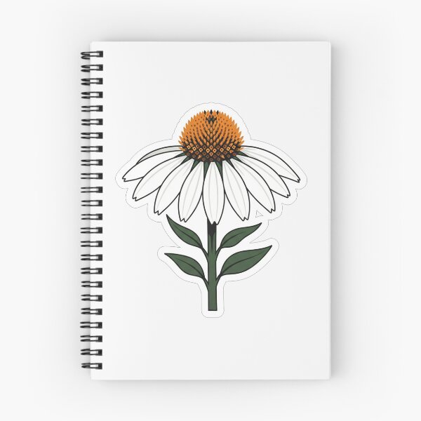 Item preview, Beautiful White Coneflower Botanical Illustration designed and sold by Owcomm.