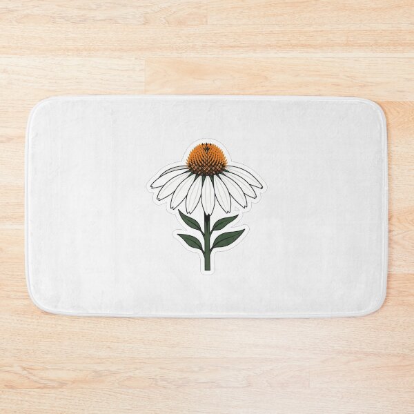 Item preview, Beautiful White Coneflower Botanical Illustration designed and sold by Owcomm.