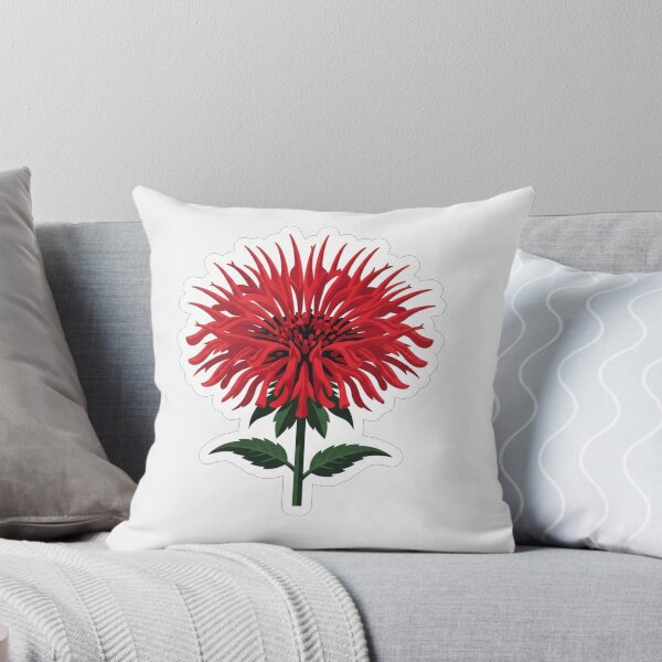 Item preview, Vibrant Red Bee Balm Flower Blossom designed and sold by Owcomm.
