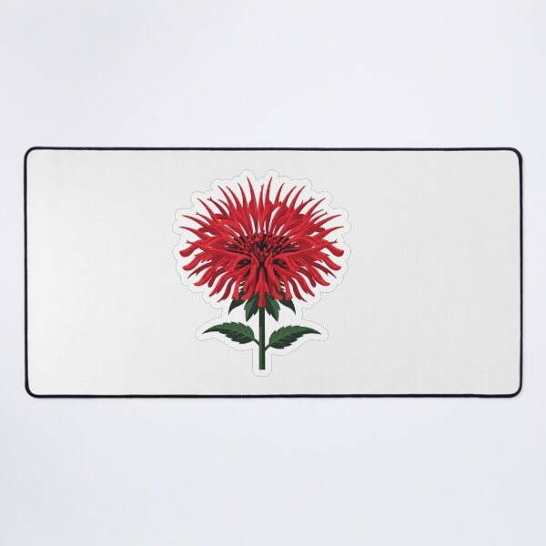 Item preview, Vibrant Red Bee Balm Flower Blossom designed and sold by Owcomm.