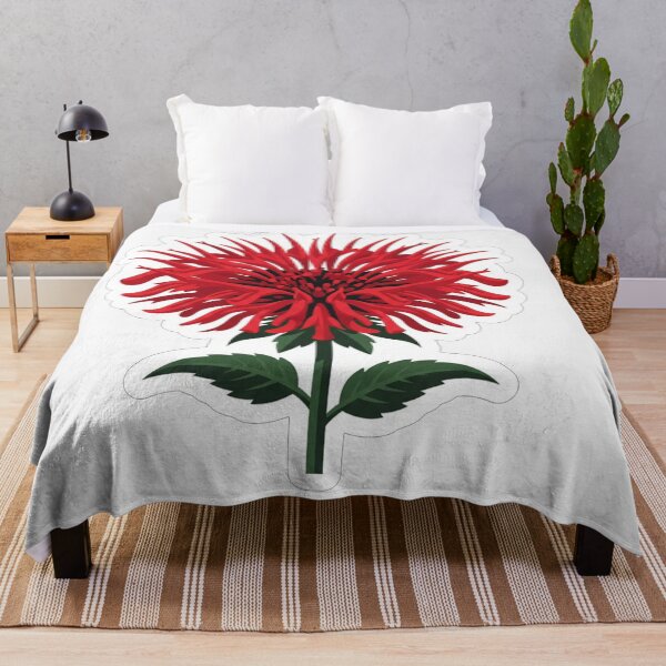 Item preview, Vibrant Red Bee Balm Flower Blossom designed and sold by Owcomm.
