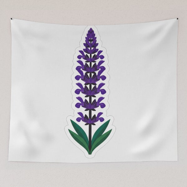 Item preview, Beautiful Purple Floral Botanical Illustration Gift designed and sold by Owcomm.