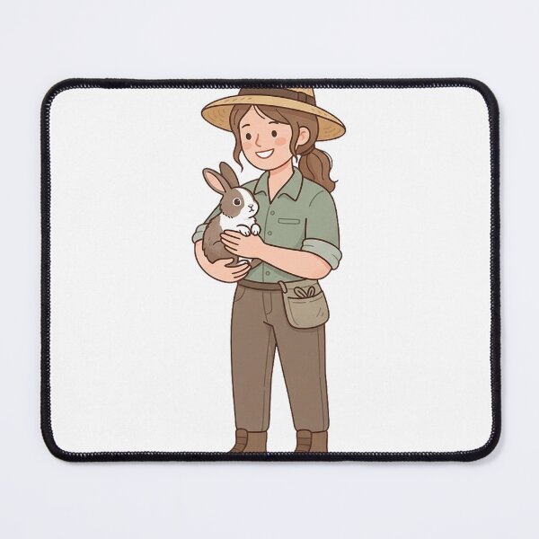 Item preview, Zookeeper Holding A Rabbit designed and sold by eduardoroa22.