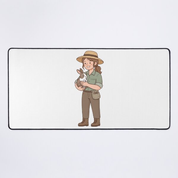 Item preview, Zookeeper Holding A Rabbit designed and sold by eduardoroa22.