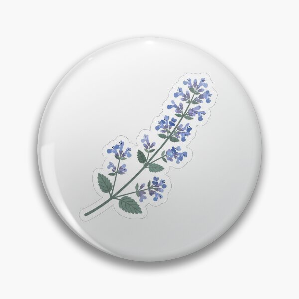 Item preview, Beautiful Blue Catnip Herb Floral Illustration designed and sold by Owcomm.