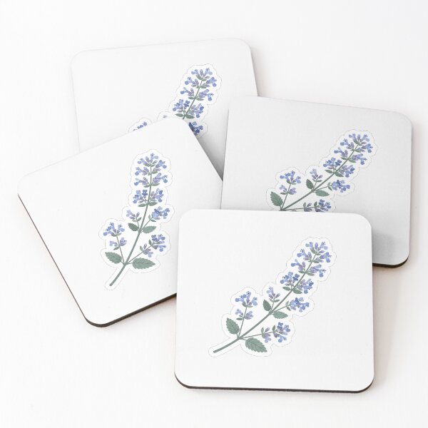 Item preview, Beautiful Blue Catnip Herb Floral Illustration designed and sold by Owcomm.