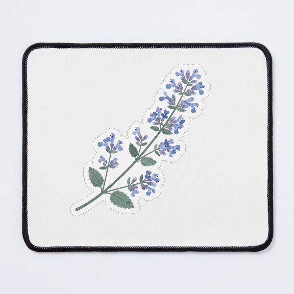 Item preview, Beautiful Blue Catnip Herb Floral Illustration designed and sold by Owcomm.