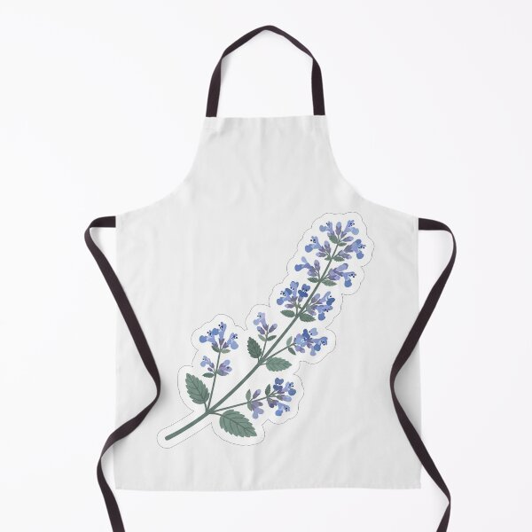 Item preview, Beautiful Blue Catnip Herb Floral Illustration designed and sold by Owcomm.