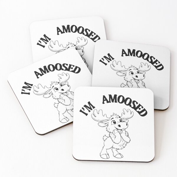 Item preview, B&W I'm aMOOSEd designed and sold by Carol-arts-.