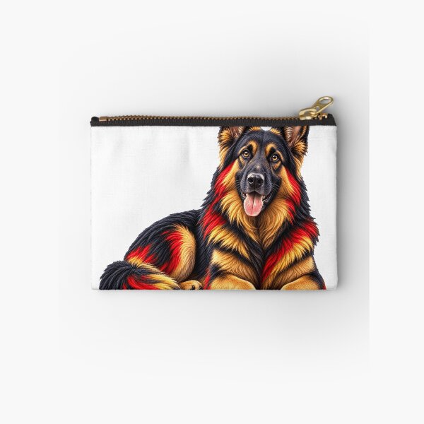 Item preview, German Shepherd Black Red Gold Art designed and sold by GraffiCity.