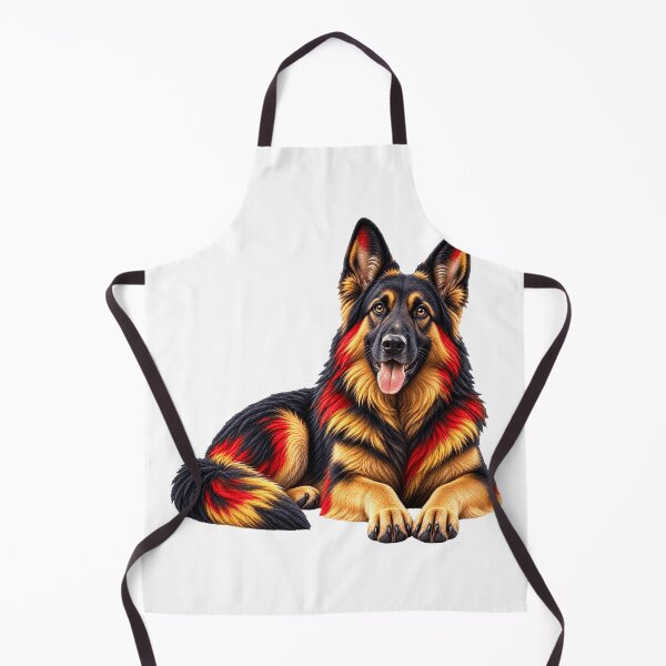 Item preview, German Shepherd Black Red Gold Art designed and sold by GraffiCity.