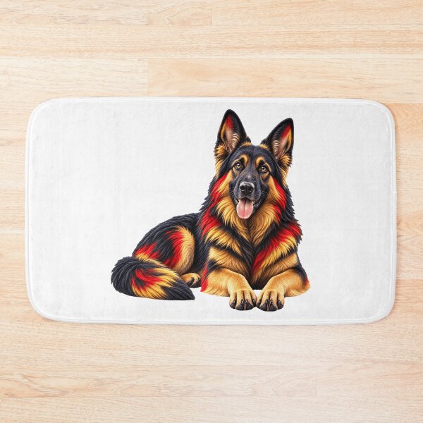 Item preview, German Shepherd Black Red Gold Art designed and sold by ROVVI.