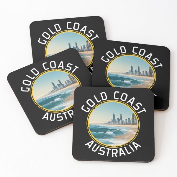 Item preview, Gold Coast - Australia (with White Lettering) designed and sold by VelvetRoom.
