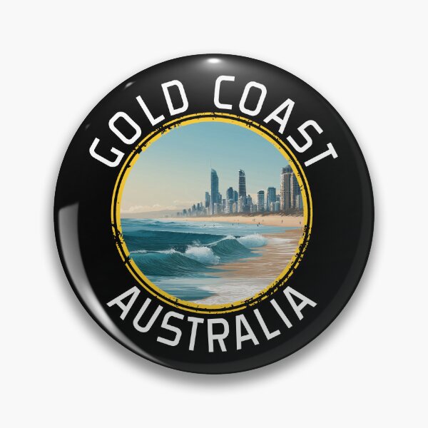 Item preview, Gold Coast - Australia (with White Lettering) designed and sold by VelvetRoom.