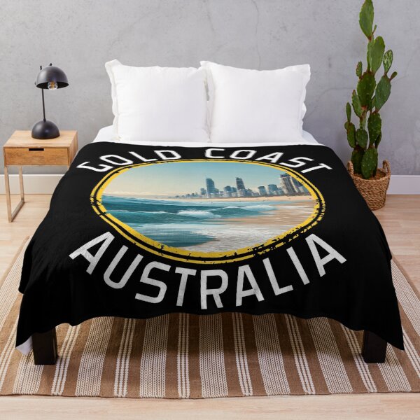 Item preview, Gold Coast - Australia (with White Lettering) designed and sold by VelvetRoom.