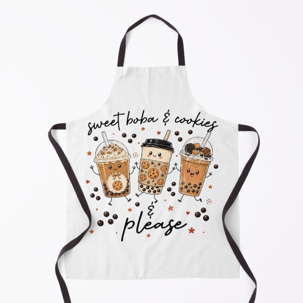Item preview, Cozy Boba Coffee Cookies Fall Cute Sweet Treat Doodle designed and sold by JessArty ⭐⭐⭐⭐⭐.
