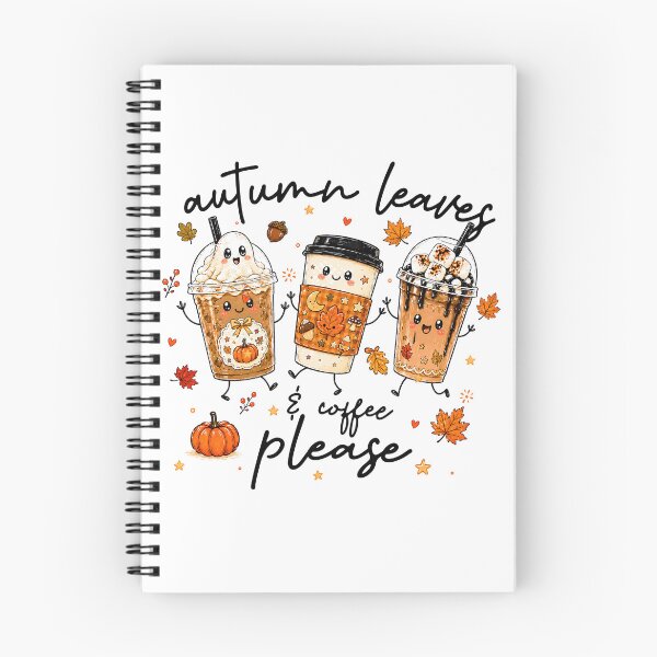 Item preview, Autumn Leaves Coffee Cozy Fall Latte Doodle designed and sold by JessArty ⭐⭐⭐⭐⭐.