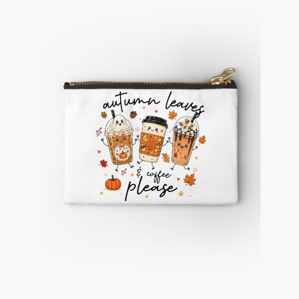 Item preview, Autumn Leaves Coffee Cozy Fall Latte Doodle designed and sold by JessArty ⭐⭐⭐⭐⭐.