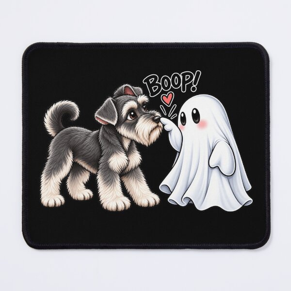 Item preview, Miniature Schnauzer Ghost Boop Dog Halloween designed and sold by 76Valeria.