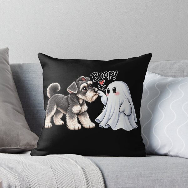 Item preview, Miniature Schnauzer Ghost Boop Dog Halloween designed and sold by 76Valeria.