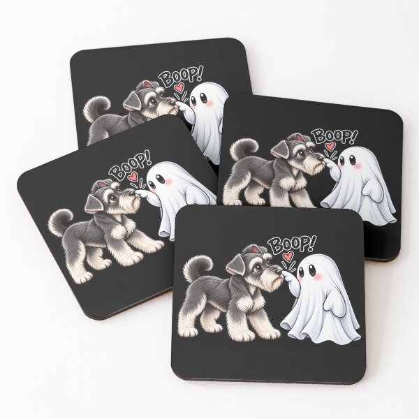 Item preview, Miniature Schnauzer Ghost Boop Dog Halloween designed and sold by 76Valeria.